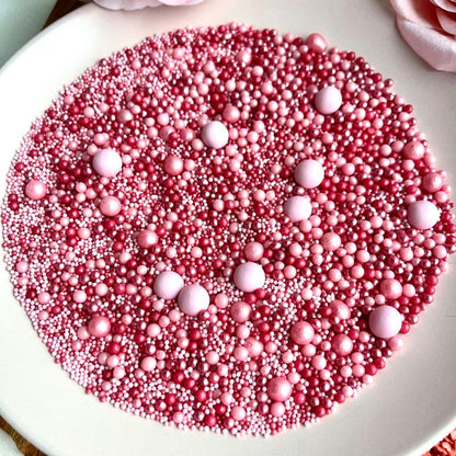 Pretty in Pink Love Pearl Mix Ball Sprinkles - Valentine's Sprinkles