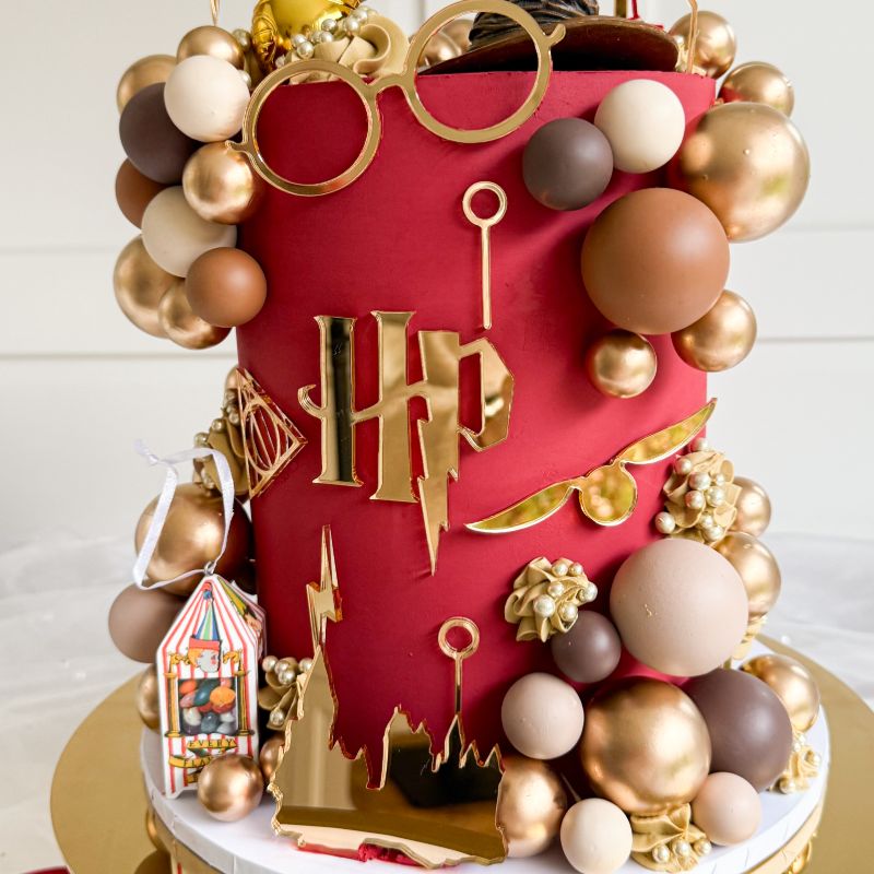 HP Wizard Font and Accessories Cake Topper or Motif
