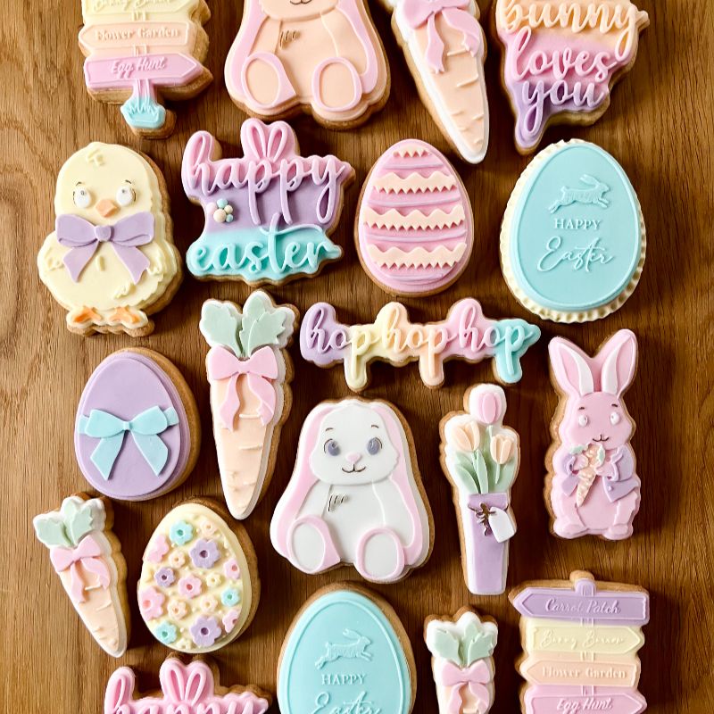 Easter Egg with Elegant Bow 3D Cookie Stamp and Cutter - suitable for two tone effect