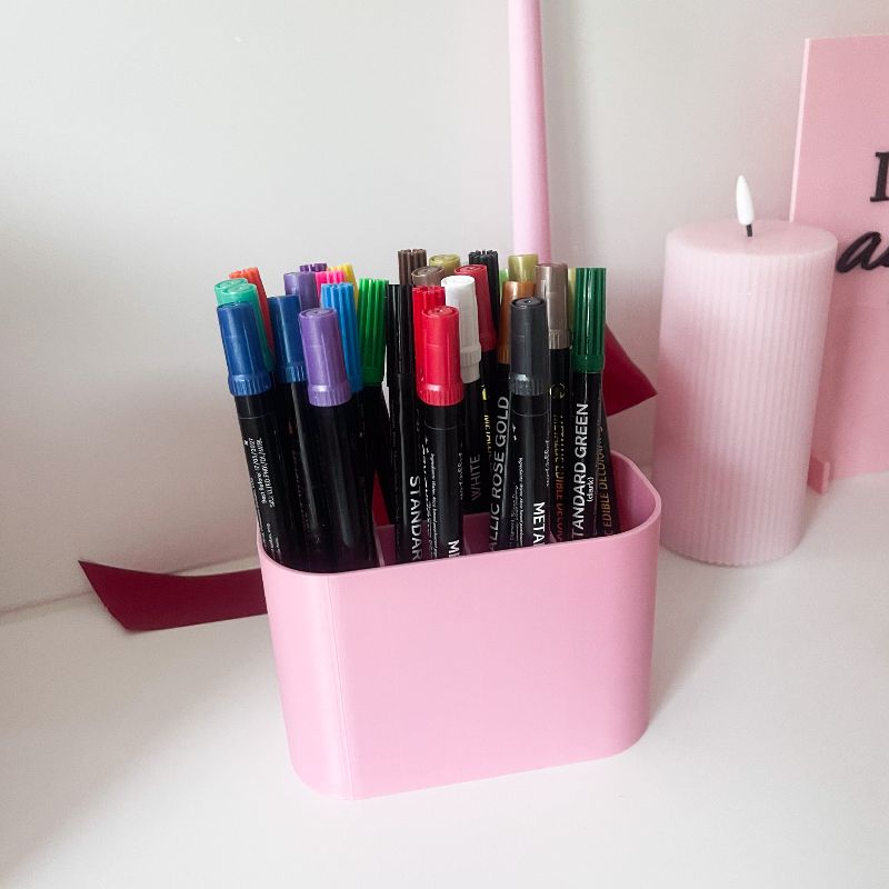 Edible Pen Holder Pot by LissieLou – Pink Cake Decorating Organiser