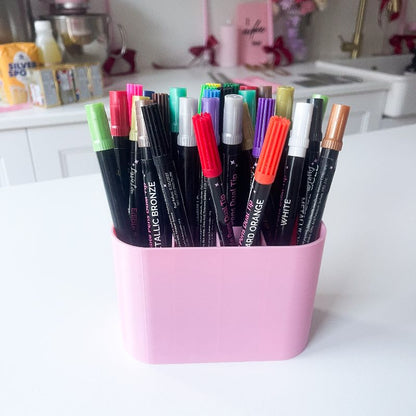 Edible Pen Holder Pot by LissieLou – Pink Cake Decorating Organiser