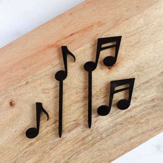 Musical Notes Cake Topper or Cake Motif Premium 3mm Acrylic