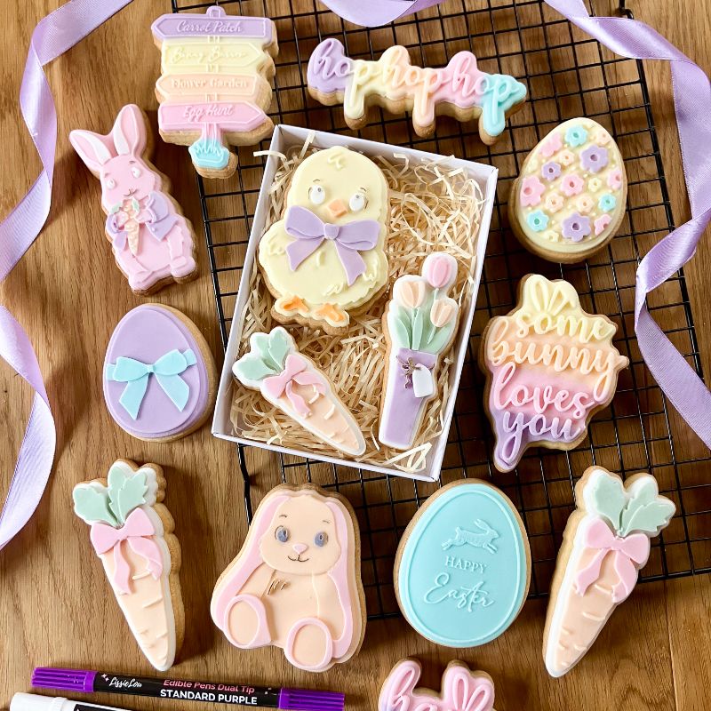 Easter Egg with Elegant Bow 3D Cookie Stamp and Cutter - suitable for two tone effect