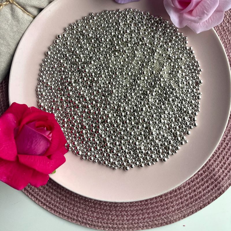 Silver Shine Mix Ball Sprinkles - Valentine's Wedding Sprinkles