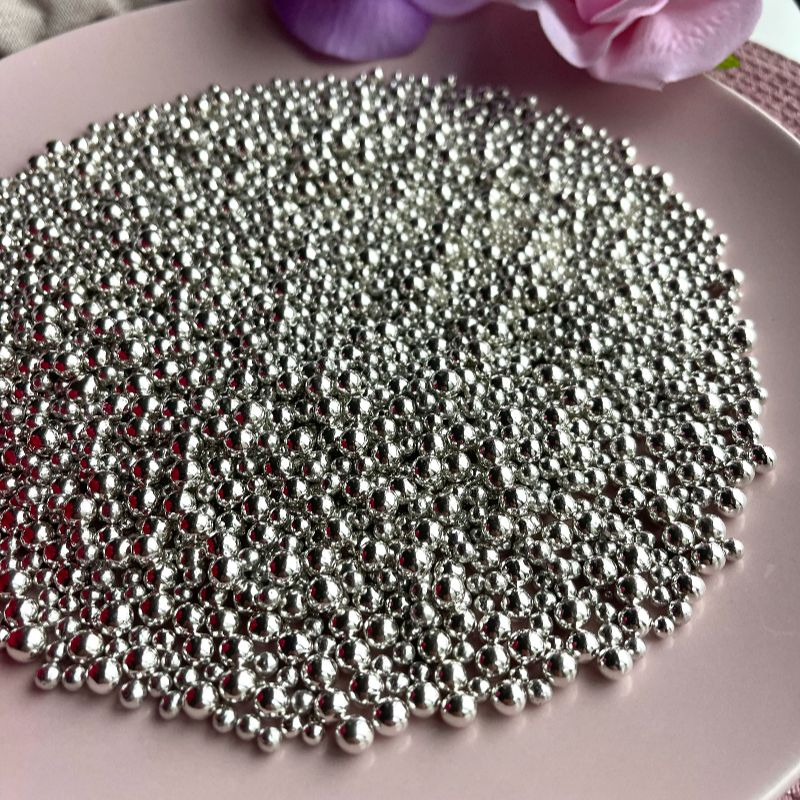Silver Shine Mix Ball Sprinkles - Valentine's Wedding Sprinkles