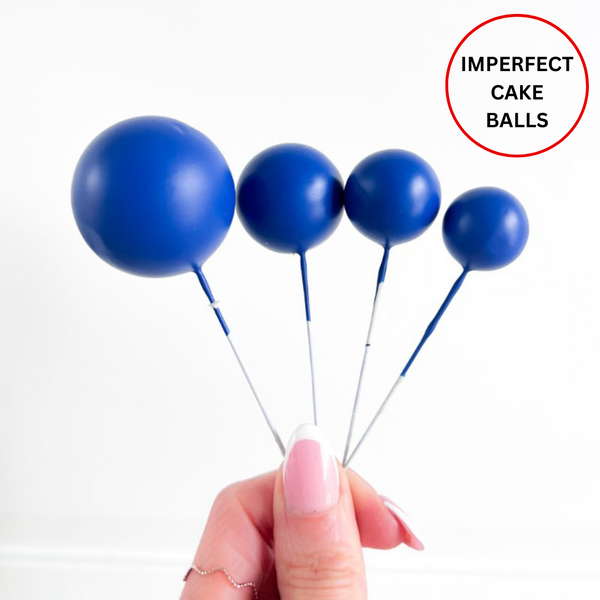 Imperfect Cake Balls Set of 4 - Royal Blue