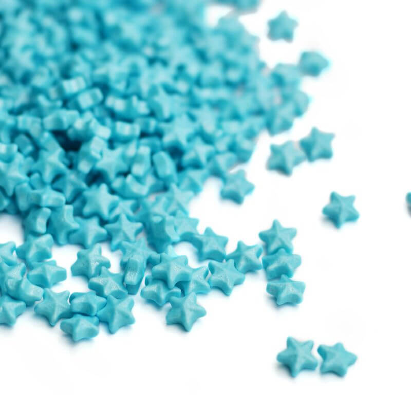 Light Blue Star Sugar Sprinkles