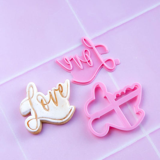 Love in Florence Font Wedding Cookie Cutter and Stamp