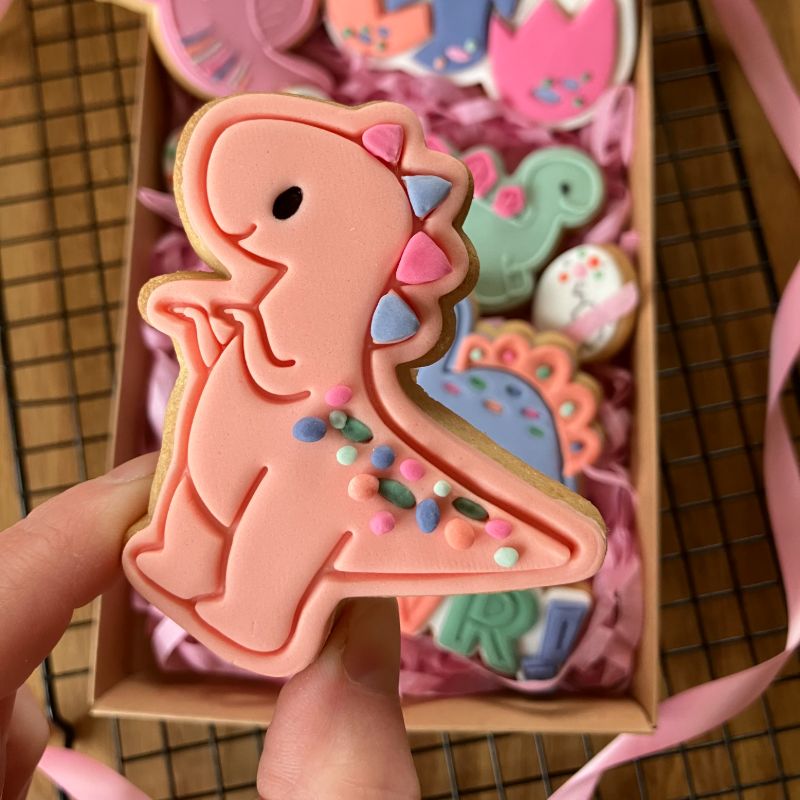 T-Rex Dinosaur Cookie Cutter and Stamp