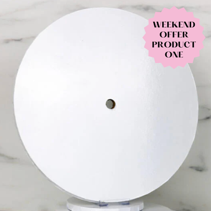 PINK WEEKEND OFFER 1: 14 inch White Shiny Cake Boards
