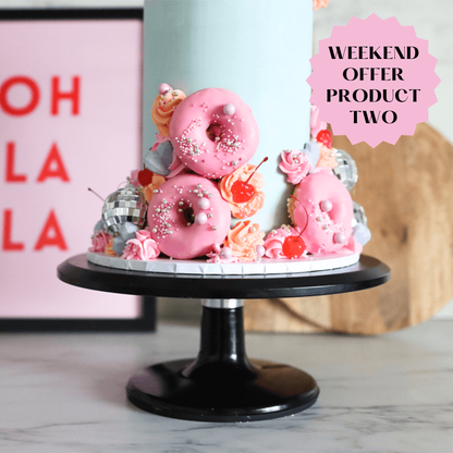PINK WEEKEND OFFER PRODUCT 2: LissieLou Professional Cake Decorating Metal Turntable