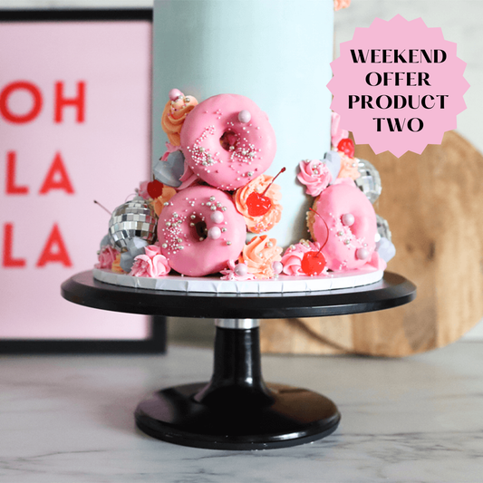 PINK WEEKEND OFFER PRODUCT 2: LissieLou Professional Cake Decorating Metal Turntable