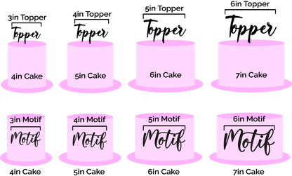 Pig Font Custom Cake Topper or Cake Motif Premium 3mm Acrylic or Birch Wood