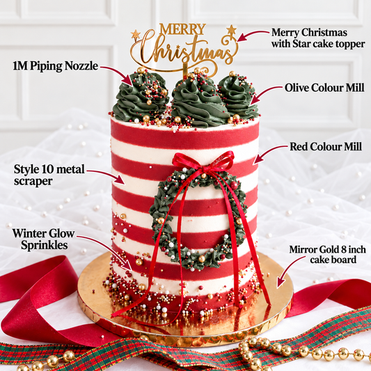 Shop the Look: Christmas Striped Cake Decorating Bundle