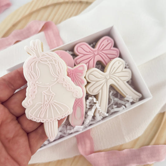 Sweet Dancing Girl Ballet Cookie Cutter and Embosser
