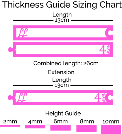 Puzzle Style Fondant and Dough Thickness Guides