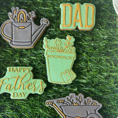 Watering Can Father's Day Cookie Cutter and Stamp