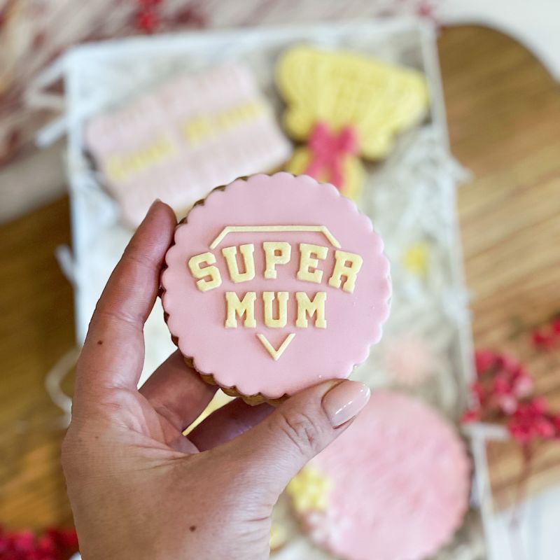 Super Mum Mother's Day Cookie Embosser