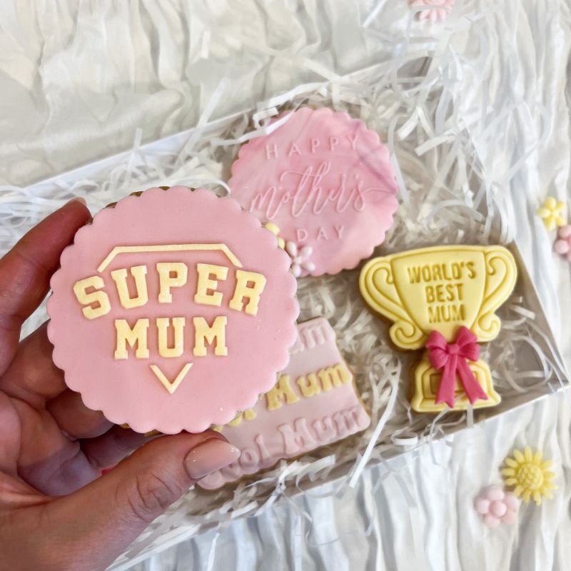 Super Mum Mother's Day Cookie Embosser