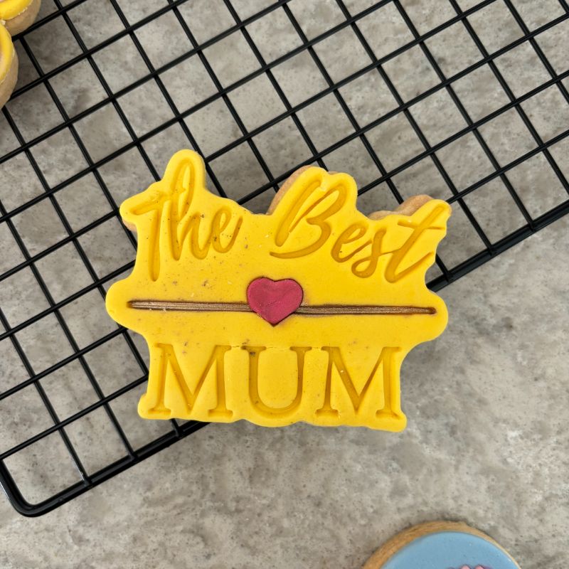 The Best Mum Mother's Day Cookie Cutter and Stamp