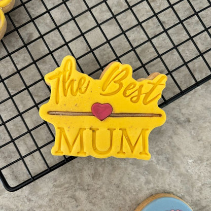 The Best Mum Mother's Day Cookie Cutter and Stamp
