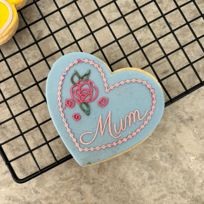 Mum in Heart Mother's Day Cookie Cutter and Embosser
