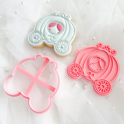 Princess Carriage Cookie Cutter and Stamp by Catherine Marie Cake
