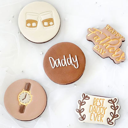 Happy Father's Day Style 5 Cookie Cutter and Stamp