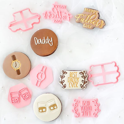 Happy Father's Day Style 5 Cookie Cutter and Stamp