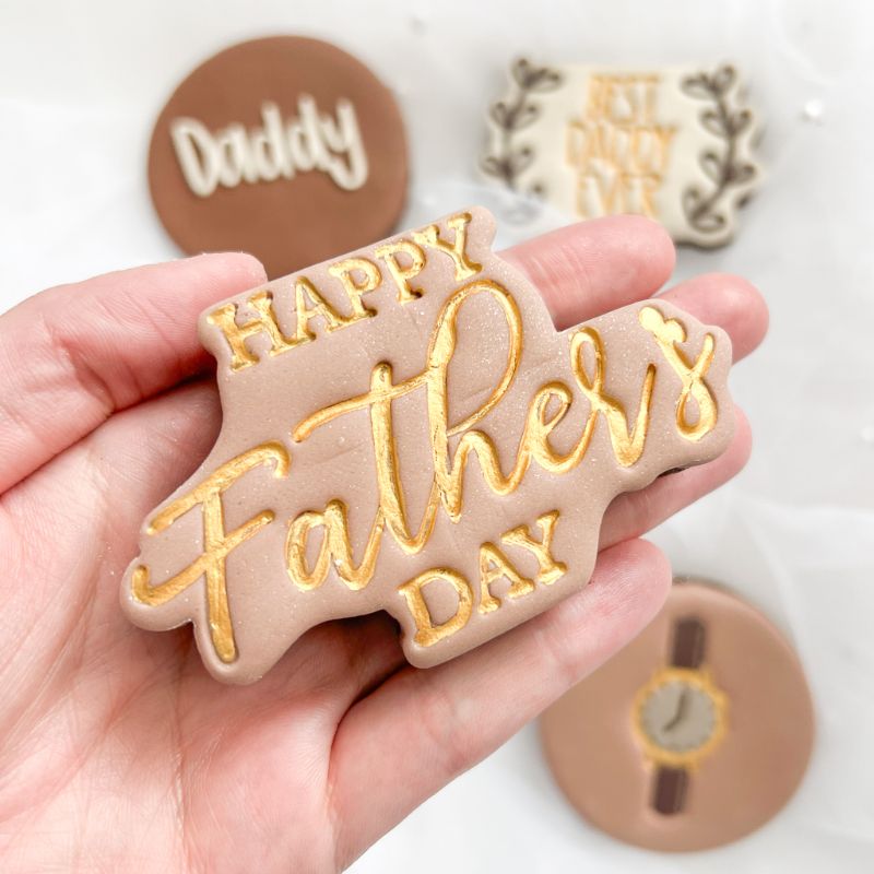 Happy Father's Day Style 5 Cookie Cutter and Stamp