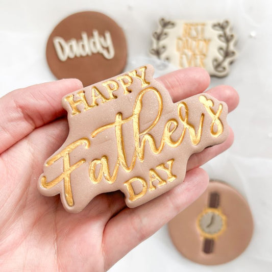 Happy Father's Day Style 5 Cookie Cutter and Stamp
