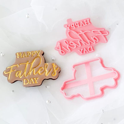 Happy Father's Day Style 5 Cookie Cutter and Stamp
