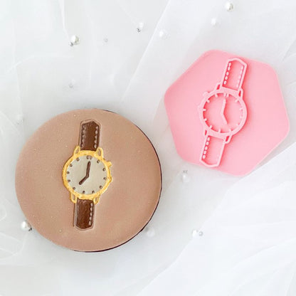 Mini Watch Father's Day Cookie Stamp