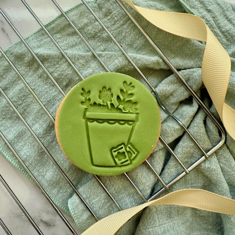 Mini Plant Pot Father's Day Cookie Stamp