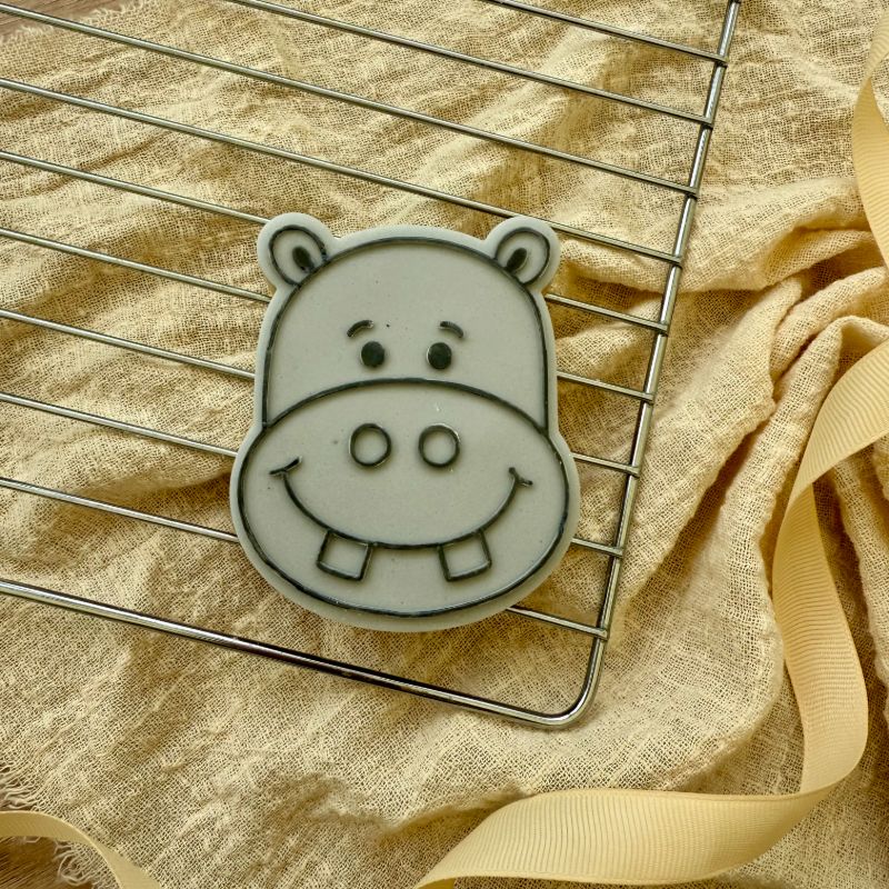 Hippo Jungle Cookie Cutter and Embosser