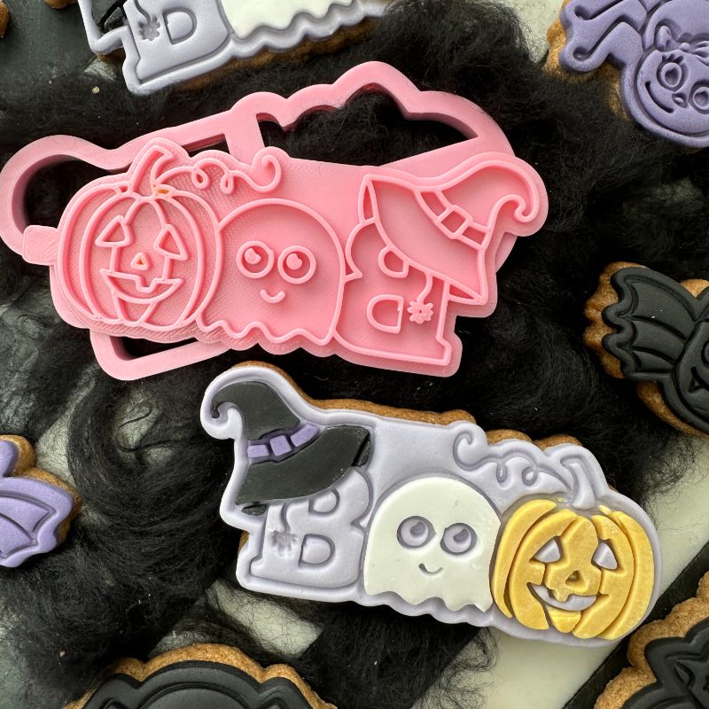 Boo Halloween Cookie Cutter and Stamp