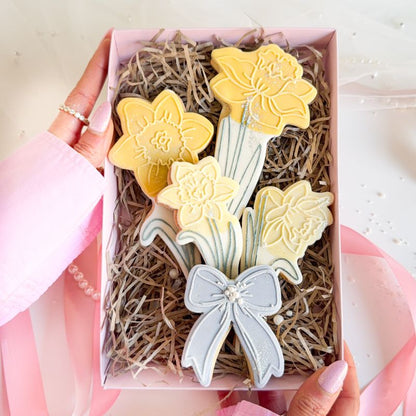 Daffodil Bouquet Flower Set Easter Spring Cookie Cutters & Embossers