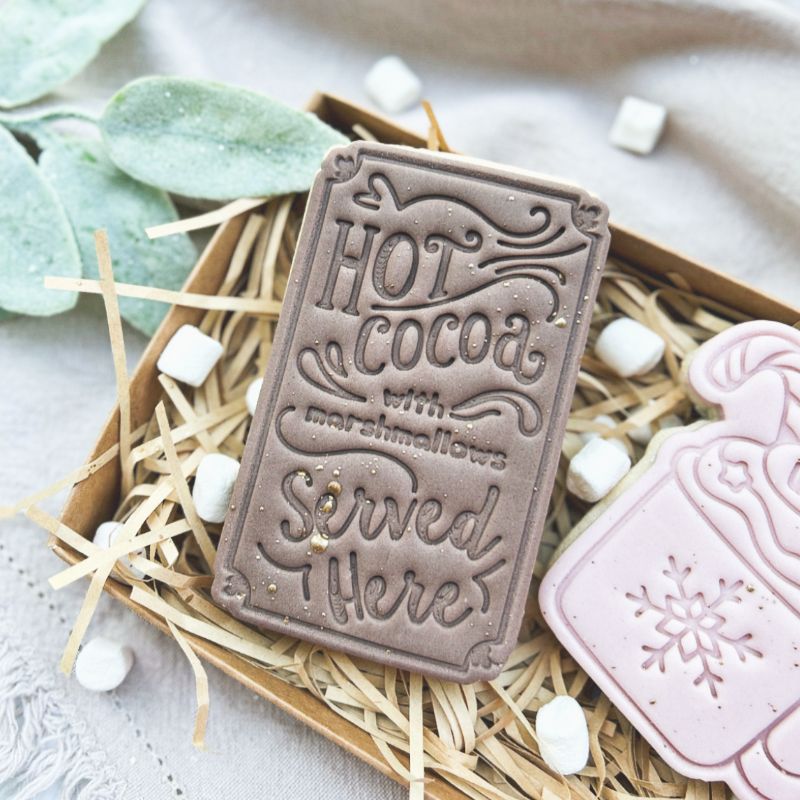 Hot Cocoa Christmas Cookie Cutter and Stamp