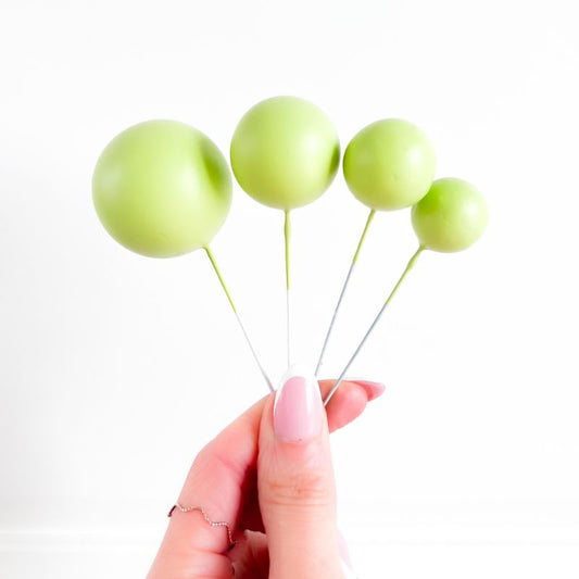 Cake Balls Set of 4 - Lime Green