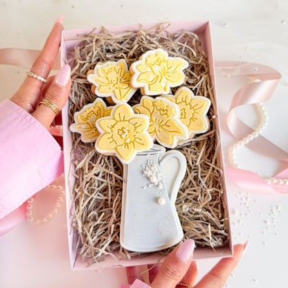 Daffodil Jug Flower Set Easter Spring Cookie Cutters & Stamps