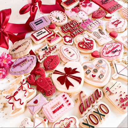 Diva Galentine's Day 3D Cookie Stamp and Cutter - suitable for two tone effect