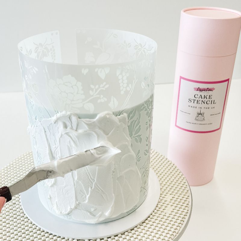 Garden of Eden Full Wrap Cake Stencil design by Erzulie Cakes