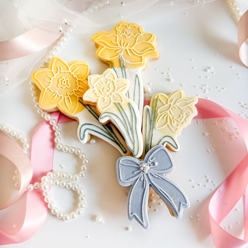 Daffodil Bouquet Flower Set Easter Spring Cookie Cutters & Embossers