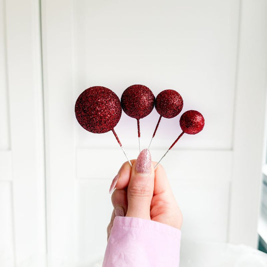 Cake Balls - Glitter Red