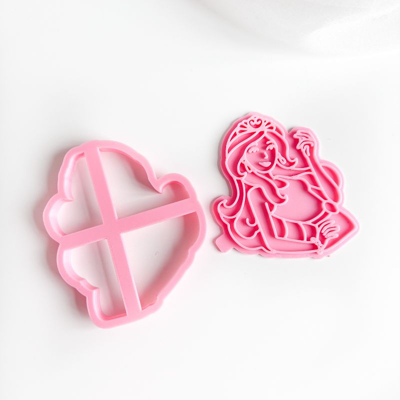 Doll Girl Cookie Cutter and Stamp