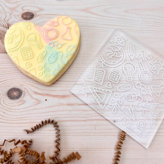 Teacher Pattern Cookie Cutter and Embosser