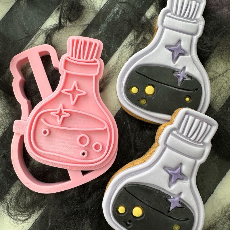 Witches Potion Halloween Cookie Cutter and Stamp