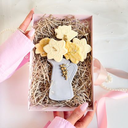 Daffodil Jug Flower Set Easter Spring Cookie Cutters & Embossers