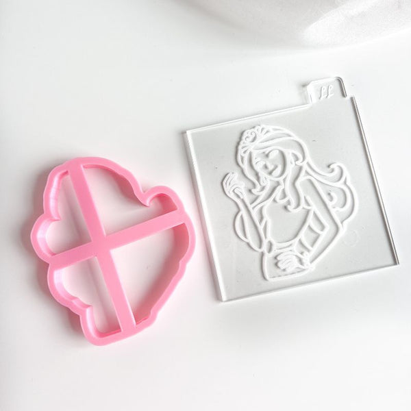 Doll Girl Cookie Cutter and Embosser