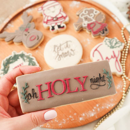 Oh Holy Night Christmas Cookie Cutter and Embosser